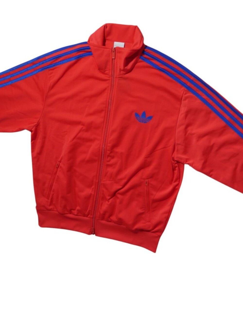 Adidas Tracksuit Set Womens Jacket L KD1329 Pants XL KE3494 Red Navy Blue - Picture 3 of 15